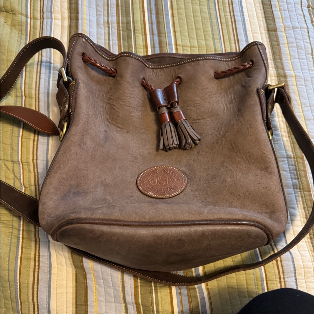 Dooney & Bourke Tan Leather Shoulder Bag